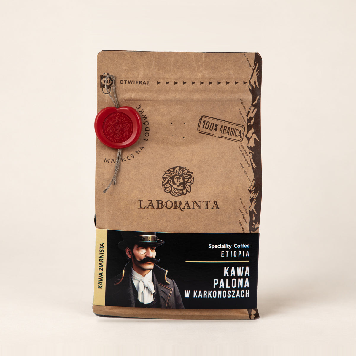 Kawa speciality Etiopia Sidama 200 g w torebce z woskową pieczęcią Kawa Laboranta
